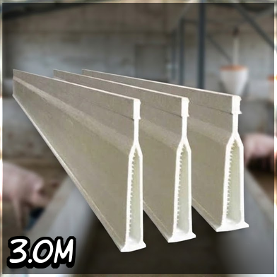 Vigas de soporte, medida de 3 m